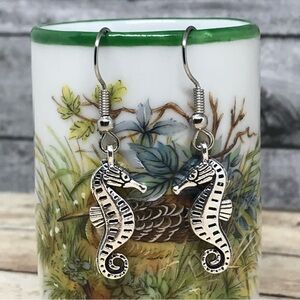 Seahorse Animal Hook Earrings